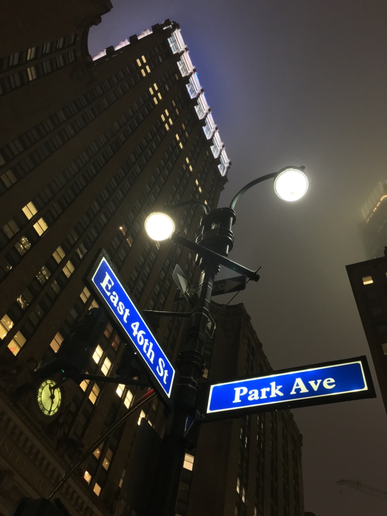 park avenue nyc at night
