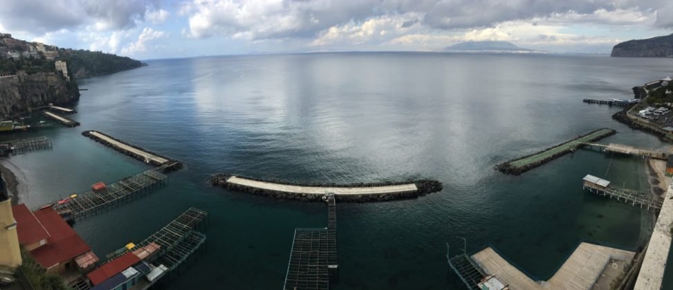 View of an interesting Sorrento street in Italy