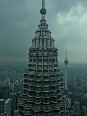 The Petronas Towers, also known as the Petronas Twin Towers, are twin skyscrapers in Kuala Lumpur, Malaysia